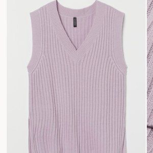 H&M Lilac Sweater Vest